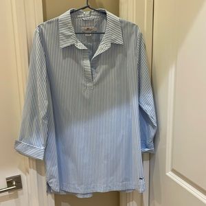 Vineyard Vine blue/white stripe tunic